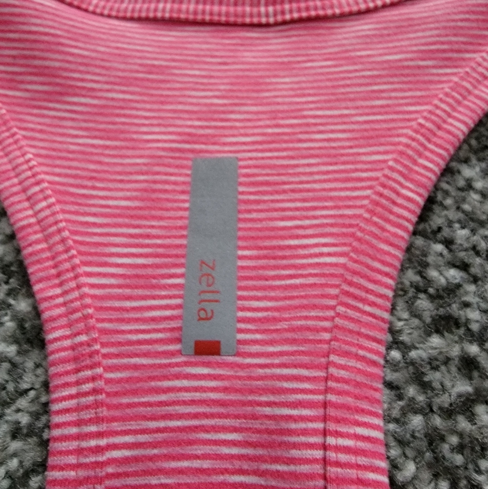 Zella Heathered Pink Tank Top - Picture 3 of 5